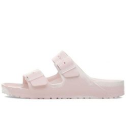 Kapcie Birkenstock Arizona Eva Damskie. Czerwone kapcie damskie Birkenstock, bez wzorów, z materiału. Za 304.90 zł.