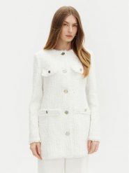 Guess Płaszcz przejściowy W5RL20 WGVS2 Biały Regular Fit. Białe płaszcze damskie Guess, l, z aplikacjami, z syntetyku, bez kaptura. Za 399.99 zł.