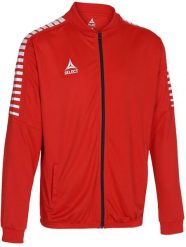 Bluza do piłki nożnej męska Select ARGENTINA ZIP rozpinana. Czerwone bluzy męskie Select, m, bez wzorów, z gumy, bez kaptura, na fitness i siłownię. Za 140.70 zł.