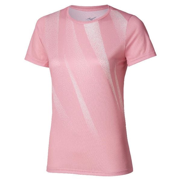 Koszulka damska Mizuno Core Graphic Wos. Czerwone koszulki sportowe damskie Mizuno, l, bez wzorów, z materiału, sportowe, bez kołnierzyka. Za 109.99 zł.