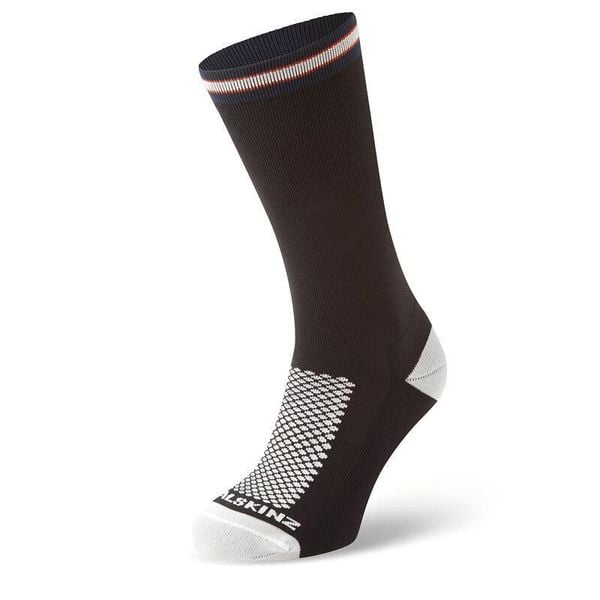 Sealskinz - Jednowarstwowe średniej długości skarpetki rowerowe unisex. Czarne buty sportowe męskie SEALSKINZ, bez wzorów, z dzianiny. Za 122.50 zł.