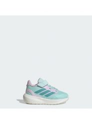 Adidas Sneakersy Runfalcon 5 JP9408 Zielony. Zielone buty sportowe dziewczęce Adidas, bez wzorów, z materiału, bez zapięcia. Za 148.99 zł.