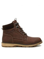 Jack & Jones Trzewiki Stratford 12257762 Brązowy. Brązowe botki męskie Jack & Jones, bez wzorów, ze skóry, bez zapięcia. Za 299.99 zł.