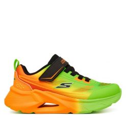 Sneakersy Skechers. Zielone trampki i tenisówki chłopięce Skechers, bez wzorów, bez zapięcia. Za 199.99 zł.