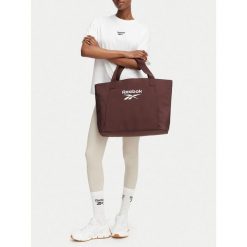 Torebka Reebok. Brązowe torebki do ręki damskie Reebok, bez wzorów, bez dodatków. Za 99.99 zł.