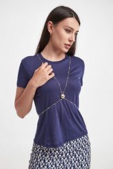 T-shirt ELISABETTA FRANCHI. T-shirty damskie Elisabetta Franchi, bez wzorów, bez kołnierzyka. W wyprzedaży za 553.77 zł.