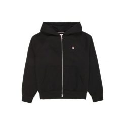 Bluza z kapturem Fila Borno. Czarne bluzy sportowe męskie Fila, m, z aplikacjami, z bawełny, z kapturem. Za 357.50 zł.