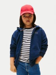 Tommy Hilfiger Bluza Tonal Flag KB0KB09750 Granatowy Regular Fit. Niebieskie bluzy dla chłopców Tommy Hilfiger, bez wzorów, z bawełny, bez ramiączek, bez kaptura. Za 289.99 zł.