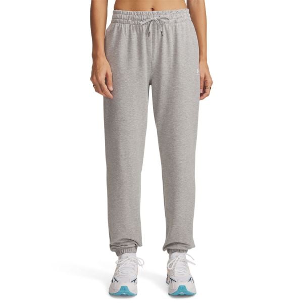 Under Armour SPORT TERRY JOGGER Spodnie dresowe damskie. Szare spodnie dresowe damskie Under Armour, l, bez wzorów, z dresówki, na fitness i siłownię. W wyprzedaży za 149.99 zł.