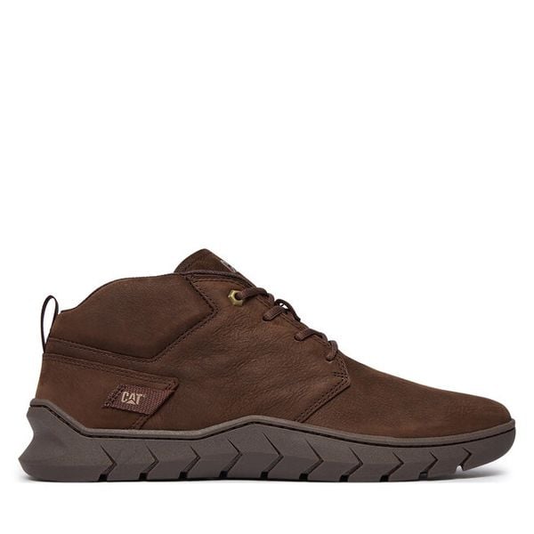 Trzewiki CAT Footwear. Brązowe botki męskie CAT Footwear, bez wzorów, bez zapięcia. Za 559.99 zł.