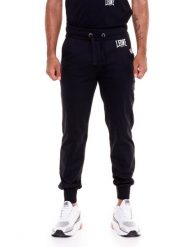 Męskie spodnie sportowe z małym logo. Czarne spodnie sportowe męskie LEONE 1947 APPAREL, l, bez wzorów, z bawełny, na fitness i siłownię. Za 105.21 zł.