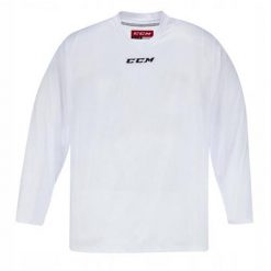 Męska koszulka hokejowa treningowa CCM Quickline 5000 Series Long Sleeve Shirt. Białe koszulki sportowe męskie CCM, m, bez wzorów, bez kołnierzyka, bez ramiączek. Za 79.99 zł.