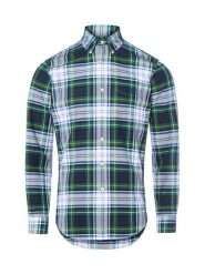 Polo Ralph Lauren Koszula męska - Custom Fit Mężczyźni Regular Fit Bawełna niebieski|zielony|wielokolorowy w kratkę, XL. Niebieskie koszule męskie Polo Ralph Lauren, m, bez wzorów, z bawełny, klasyczne, bez kołnierzyka, bez ramiączek. Za 499.95 zł.