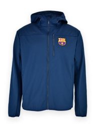 Kurtka softshell dla dorosłych unisex FC Barcelona. Niebieskie kurtki męskie FC Barcelona, na jesień, m, bez wzorów, z materiału, bez kaptura. Za 445.83 zł.