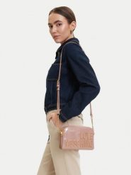 LOVE MOSCHINO Torebka JC4250PP0OKE160A Różowy. Czerwone listonoszki damskie Love Moschino, bez wzorów, ze skóry, bez dodatków. Za 919.99 zł.