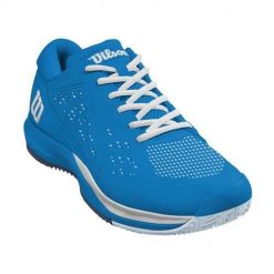 Buty do tenisa męskie Wilson Rush Pro Ace. Czarne buty sportowe męskie Wilson, z gumy, bez zapięcia, tenisowe. Za 499.99 zł.