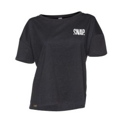 Damska koszulka w stylu crop top Snap Climbing. Czarne koszulki sportowe damskie SNAP CLIMBING, l, bez wzorów, z bawełny, bez kołnierzyka, bez ramiączek, wspinaczkowe. Za 248.50 zł.