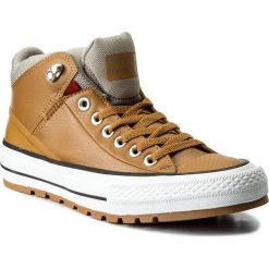 Trampki CONVERSE - Ctas Street Boot Hi 157504C Raw Sugar/Black. Brązowe trampki męskie marki Converse, z gumy. W wyprzedaży za 259.00 zł.