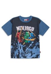 Koszulka Chłopięca LEGO Ninjago Taj310 Niebieska. Niebieskie t-shirty dla chłopców LEGO, bez wzorów, z bawełny, bez ramiączek. Za 71.99 zł.