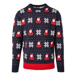 Bluza Urban Classics Mikołaj i płatki śniegu. Białe bluzy męskie Urban Classics, na zimę, m, bez wzorów, bez kaptura. Za 229.00 zł.