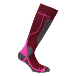 Skarpety narciarskie CMP SKI SOCK WOOL wełniane ocieplane antybakteryjne. Brązowe skarpety damskie CMP, bez wzorów, z wełny. Za 164.50 zł.