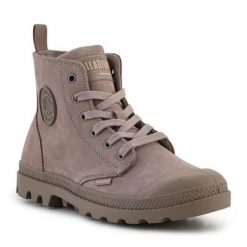 Buty Palladium Pamp Hi Zip Nbk W 96440-211-M brązowe. Brązowe obuwie sportowe damskie bez wzorów, trekkingowe. Za 705.57 zł.