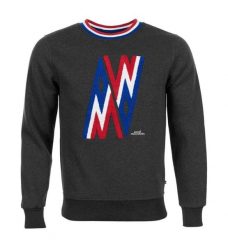 Bluza z dekoltem Peak Mountain Contamine. Szare bluzy męskie Peak Mountain, na jesień, m, bez wzorów, bez kaptura. Za 158.00 zł.