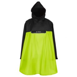 Poncho VAUDE Valero. Czarne kurtki damskie Vaude, bez wzorów, bez kaptura. Za 323.65 zł.