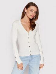 Guess Kardigan Zena W2YR33 Z2V62 Biały Regular Fit. Białe kardigany damskie Guess, xs, z aplikacjami, z wiskozy. Za 299.99 zł.