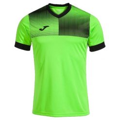 Jersey Joma Eco Supernova. Czarne koszulki sportowe męskie Joma, bez wzorów, z jersey, bez kołnierzyka, bez ramiączek, do piłki nożnej. W wyprzedaży za 165.10 zł.