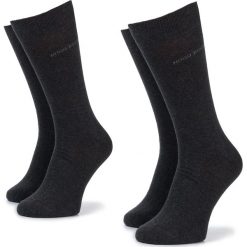 Zestaw 2 par wysokich skarpet męskich BOSS - 2P Rs Uni Cc 50388437 012. Szare skarpety damskie Boss, bez wzorów, z bawełny. Za 279.00 zł.