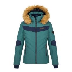 Damska kurtka narciarska Kilpi ALISIA-W. Zielone bluzy sportowe damskie Kilpi, xs, bez wzorów, bez kaptura, narciarskie. Za 628.61 zł.