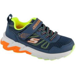 Buty sportowe Sneakersy chłopięce, Elite Sport Tread. Niebieskie buty sportowe chłopięce Skechers, bez wzorów, bez zapięcia, trekkingowe. Za 149.99 zł.