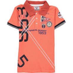 Koszulka polo w kolorze koralowym. T-shirty dla chłopców Geographical Norway Kids & Ladies. W wyprzedaży za 78.95 zł.