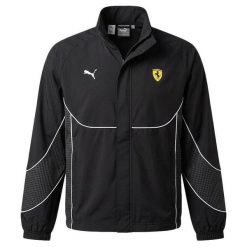 Kurtka z dresu Puma Tech-X. Czarne kurtki męskie Puma, l, bez wzorów, z dresówki, bez kaptura. Za 424.25 zł.