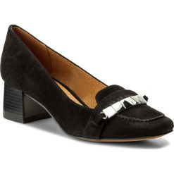 Półbuty CAPRICE - 9-22305-29 Black Suede 004. Czarne półbuty damskie Caprice, z materiału. W wyprzedaży za 189.00 zł.