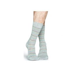 Skarpetki Happy Socks TST01-9001. Czerwone skarpety męskie Happy Socks, z bawełny. Za 24.43 zł.