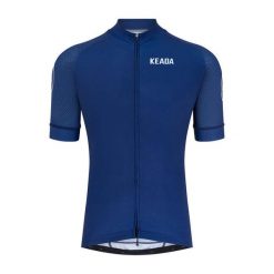 Damska koszulka kolarska z krótkim rękawem – Granatowa. Niebieskie koszulki sportowe damskie KEADA SPORTS, m, z aplikacjami, z jersey, bez kołnierzyka, bez ramiączek, na fitness i siłownię. Za 332.00 zł.