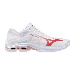 Damskie buty halowe Mizuno Wave Lightning Pro. Białe obuwie sportowe damskie Mizuno, bez wzorów, z gumy, na fitness i siłownię, mizuno wave. Za 503.10 zł.