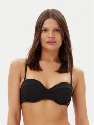 Tommy Hilfiger Góra od bikini UW0UW05814 Czarny. Czarne bikini damskie Tommy Hilfiger, bez wzorów. Za 139.99 zł.