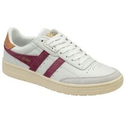 Buty do chodzenia damskie Gola Falcon. Białe obuwie sportowe damskie Gola, bez wzorów, z jeansu, trekkingowe. Za 449.80 zł.