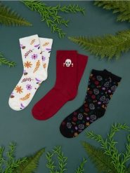 Skarpetki 3 pack - wielobarwny. Skarpety damskie Sinsay, bez wzorów. W wyprzedaży za 5.99 zł.