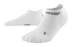 Skarpety kompresyjne sportowe CEP Ultralight No Show stopki damskie. Białe skarpety damskie CEP, bez wzorów, z elastanu. Za 59.00 zł.