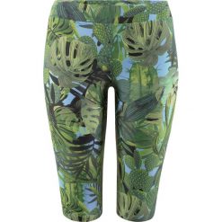 Legginsy kąpielowe bonprix zielony z nadrukiem. Zielone legginsy damskie bonprix, z nadrukiem. Za 79.99 zł.