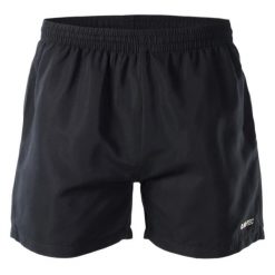Szorty Hi-Tec Matt. Czarne krótkie spodenki sportowe męskie Hi-tec, l, bez wzorów, z materiału, na fitness i siłownię. Za 44.99 zł.
