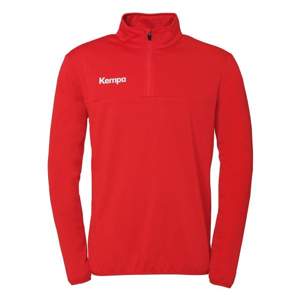 Bluza treningowa z zamkiem błyskawicznym 1/4 Kempa. Czarne bluzy męskie Kempa, bez wzorów, bez kaptura, do piłki ręcznej. Za 194.00 zł.