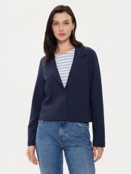 Tamaris Apparel Marynarka Ceyrat TAW0545 Granatowy Regular Fit. Niebieskie żakiety damskie Tamaris Apparel, bez wzorów, z bawełny. Za 649.99 zł.