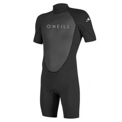 Pianka ONEILL REACTOR-2 2MM BACK ZIP S/S SPRING Black. Czarne buty sportowe męskie O'Neill, bez zapięcia, rowerowe. Za 454.00 zł.