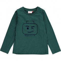 Koszulka "Thomas 713" w kolorze niebieskim. Zielone t-shirty dla chłopców marki Lego Wear Fashion, z bawełny, z długim rękawem. W wyprzedaży za 49.95 zł.