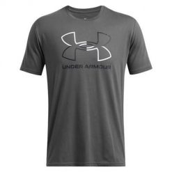 T-shirt Under Armour Foundation. Czarne koszulki sportowe męskie Under Armour, m, bez wzorów, z bawełny, sportowe, bez kołnierzyka. Za 179.50 zł.